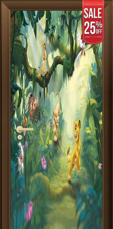 Ostali kućni dekor: Samolepljivi tapet za vasa vrata po ceni od 3600din po jednoj strani — 1