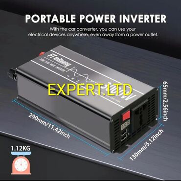 İnverterlər: Yeni Inverter, 3000-5000 Vt, 12 - 220 volt, Ünvandan götürmə, Ödənişli çatdırılma, Rayonlara çatdırılma — 24