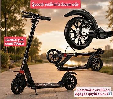 hərəkət ucun samakat: Şəhər içi rahat hərəkət üçün qatlanan skuter - Mexaniki (ayaq — 1
