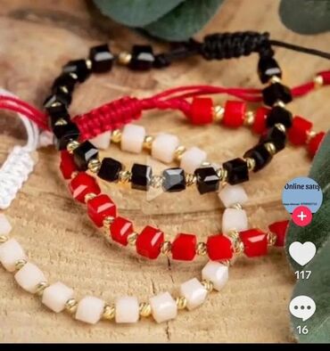 Нитриловые перчатки: Əl işi qolbaqlar hazırlanır. sifarişlə