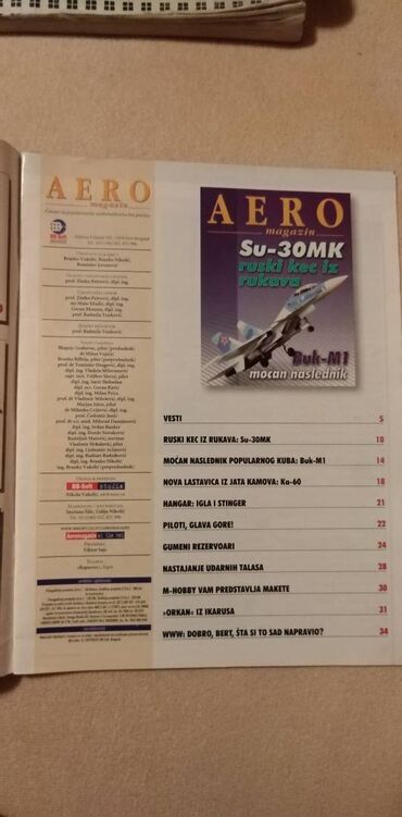 Knjige i stripovi: Časopisi Aero magazin br.10,11,13,25,45 i 48,ocuvani,cena za kom — 1