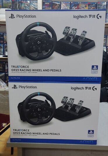 PS4 (Sony Playstation 4): Logitech g923 true force racing wheel. Ps4, ps5 və PC üçün uygundur