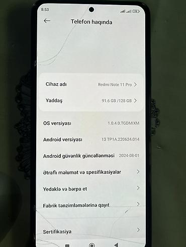 yeni xiaomi: Xiaomi 11T Pro, 128 GB, rəng - Qara, 
 İki sim kartlı — 1