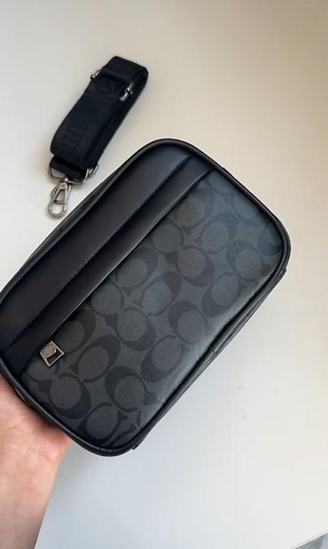 Барсетки: Барсетка, Fendi, Материал: Искусственная кожа, Регулируемый ремень, Новый — 11