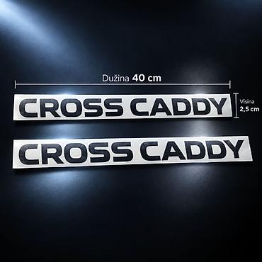 auspuh za golfa 2: CROSS CADDY Nalepnice za Volkswagen Caddy – 40 cm | Premium izgled — 1