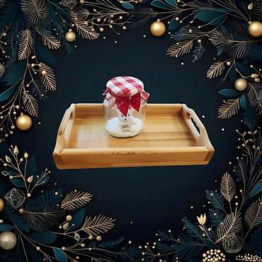 Tacne: Drveni poslužavnici – ručni rad - Materijal: puno drvo (masiv), sa — 2