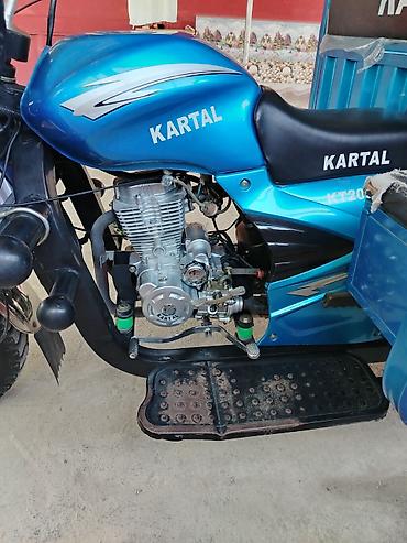 mon moto: Kartal KT200SC üçtəkərli yük motosikleti - Güclü benzin mühərriki — 3