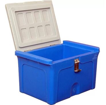 Морозильные шкафы, лари: Контейнер 500х335х303 мм синий с крышкой Габариты и вес ВхШхГ