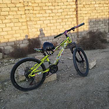 neon baligi: Dağ tipli velosiped – uşaq/yeniyetmə ölçüsü - Rəng: parlaq neon-sarı — 2