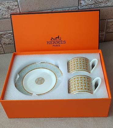 Кухонные принадлежности: 🍊 Премиальные чайные пары Hermes — роскошь в каждой детали ✨ Подарите — 5