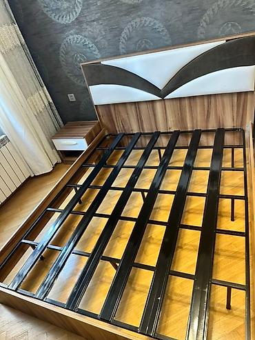 Mebel: İkinəfərlik çarpayı, 2 tumba, Tumba, Dolab, Azərbaycan, İşlənmiş — 9