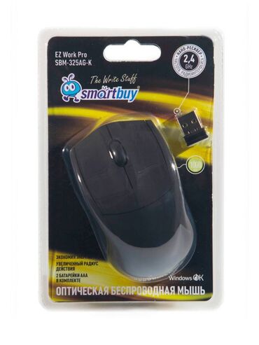 компьютерные мыши lesko: Мышь беспроводная оптическая Smartbuy 325AG-K Полноразмерная мышь с