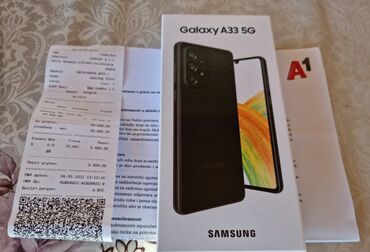 50 oglasa | lalafo.rs: Samsung Galaxy A33 | 128 GB bоја - Crna | Guarantee, Fingerprint, Dual SIM cards