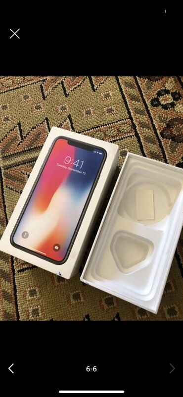 Apple iPhone: IPhone X, 64 ГБ, Черный, Зарядное устройство, Защитное стекло, Чехол, 100 % — 9