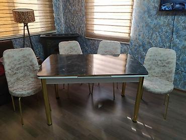 Masa və oturacaq dəstləri: Mətbəx üçün, Yeni, Açılan, Dördbucaq masa, 4 stul — 17