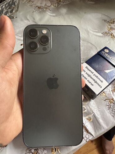 iphone 12 pro işlənmiş: IPhone 12 Pro Max, 128 GB, Graphite, Face ID