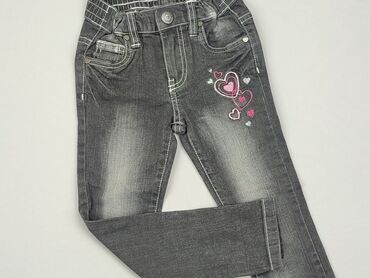 spodnie wysoki stan jeansy: Spodnie jeansowe, 3-4 lat, 104, stan - Dobry