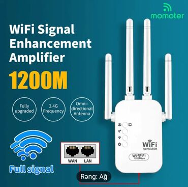 ana: Momotor WiFi Genişləndirici – 1200Mbps sürətlə internet bağlantınızı