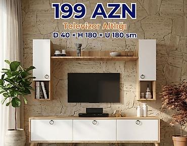 kreslo gence: Yeni, Düz TV altlığı, Polkalı, Laminat, Azərbaycan — 1