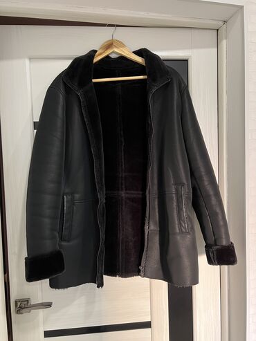 дубленки муж: Куртка 7XL (EU 54), цвет - Черный