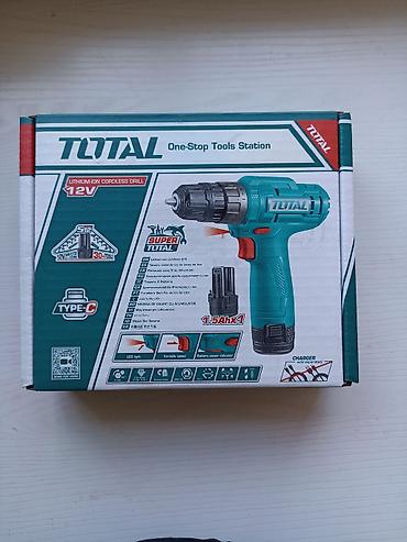 lithium: Аккумуляторная дрель-шуруповёрт TOTAL 12V (Lithium-Ion) - Питание: 12 — 1