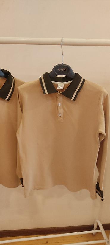 polo kurtka: Məktəbli koftası – Pepee firması - Model: uzunqollu polo - Rəng: bej — 1