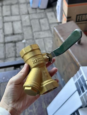 Латунный Y‑образный фильтр-сепаратор с шаровым краном - Корпус из