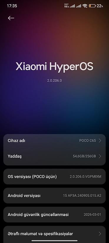 xiaomi pad: Xiaomi 256 GB, rəng - Qara, 
 İki sim kartlı, Face ID, Sensor — 6