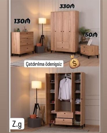 Divanlar: Yeni, Açılan, Düz dolab, Qarderob, paltar dolabı