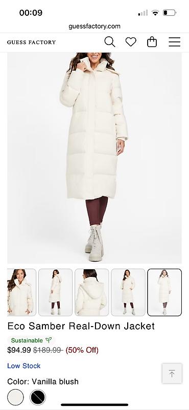 guess ranac: Guess kurtka puxovik. M olchudur,uzundur,krem renginde. Oversize — 6