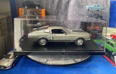 Avtomobil modelləri: Коллекционная модель SHELBY MUSTANG GT500KR silver 1968 Road — 3