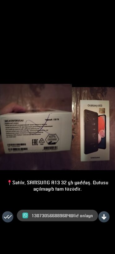 гейзерная кофеварка купить в баку: Samsung Galaxy A13, 32 GB, rəng - Qara