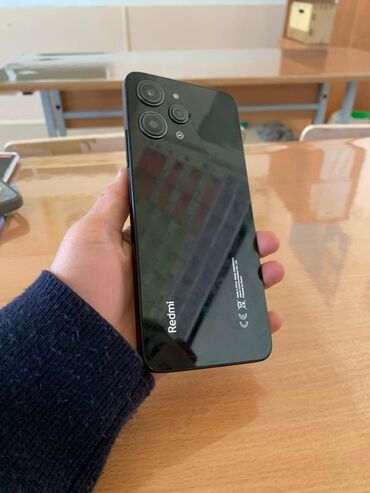 скупка пк комплектующих: Redmi, Redmi 12, Колдонулган, 128 ГБ, түсү - Кара, 2 SIM