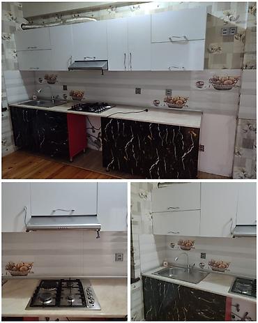 Mətbəx mebeli350₼.ölçüsü 3 m,20 sm. Üzərində qaz,asperator,moyka