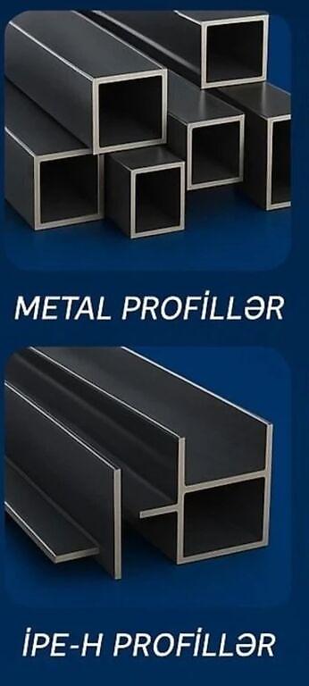 Metal məhsulları: Müxtəlif ölçülü kvadrat metal profillər. Bu profillər tikinti və — 4