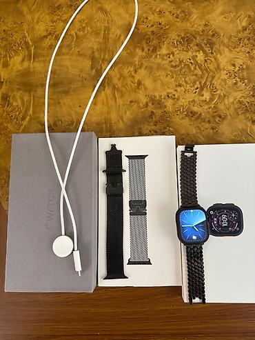 smart saaat: Apple Watch Ultra 3 49mm Black Titanium(titanium loop) demek olar — 3
