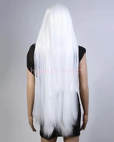 Perike i klipse: Duga ravna perika u boji pastelno roze Dužina 100cm. - Tip — 24