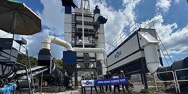 Оборудование для производства: Стационарный бетонный завод AJ-120 Преимущества: Более высокая — 2