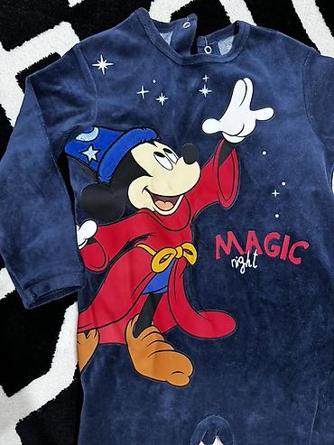 мики маус: Детский теплый слип-пижама Disney с Микки Маусом - Размер: 36M — 1