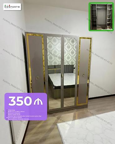 ayaqustu asilqan: Dörd qapılı gardırob - Ölçülər: 47 × 200 × 160 sm - Rəng seçimi — 1