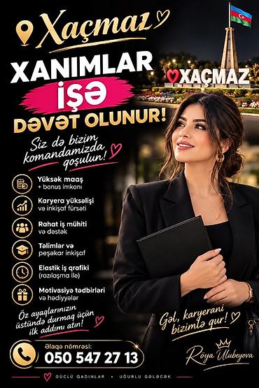 Салоны красоты: Xaçmazda xanımlar üçün iş imkanları Komandamıza qoşulmaq istəyən — 1
