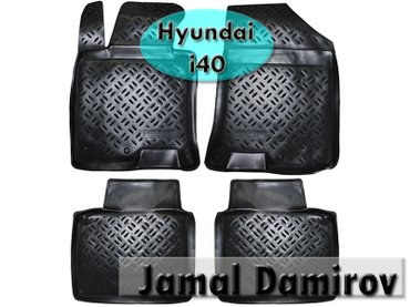 avto çxol: Hyundai i40 üçün poliuretan ayaqaltılar. полиуретановые коврики для