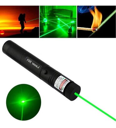 lazer aparatı qiymetleri: ● Lazer Yaşil reng ● Zariyatqa ile işleyir ● Çox Güclü lazerdi ● 5