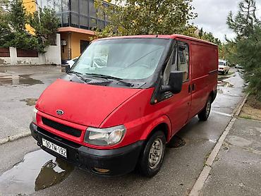 ford transit 2001: Ford Transit yük mikroavtobusu - Korpus: qapalı furqon, qırmızı rəng — 2