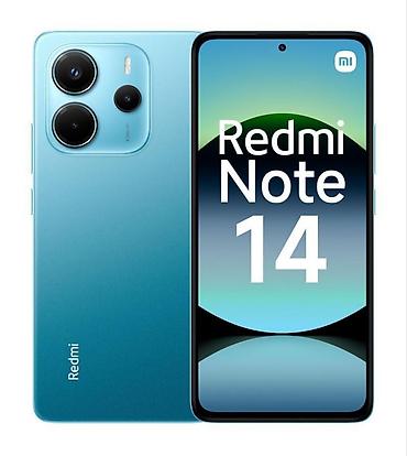 Redmi, Redmi Note 14, Б/у, 256 ГБ, цвет - Синий, 2 SIM