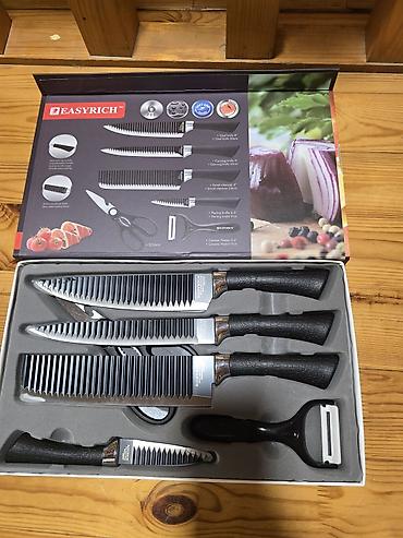 iran peci sam: EASYRICH 6 parça mətbəx dəsti Dəst tərkibi: - 8" Chef bıçağı (20 sm) — 1