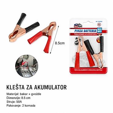 KMT Stezaljka za akumulator 2000991 Opis: - Set klešta/stegaljki za