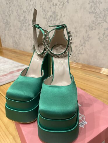 туфли женские: Туфли, Размер: 39, цвет - Зеленый, Новый