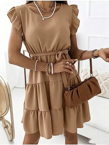 elegant draskovic: Ženska mini haljina s volanima i pojasom
2100 din 
S M L — 4