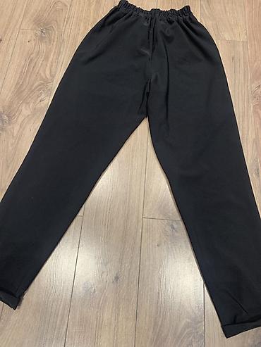 pull and: Черное трикотажное платье-футляр + брюки - Платье: обтягивающее — 5